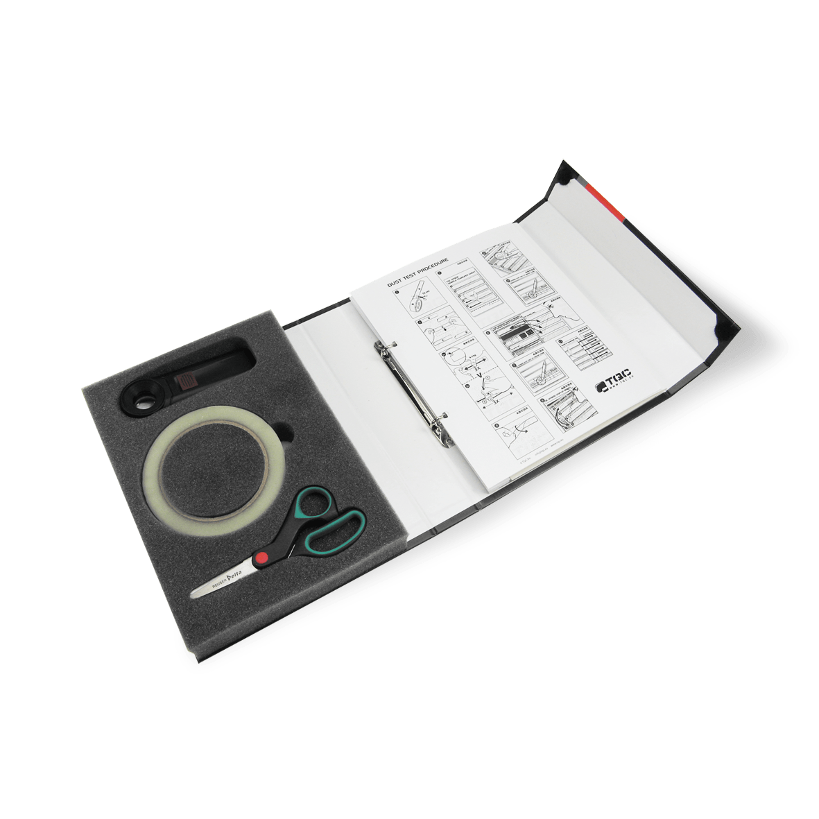 Set de testare praf conform ISO 8502-3